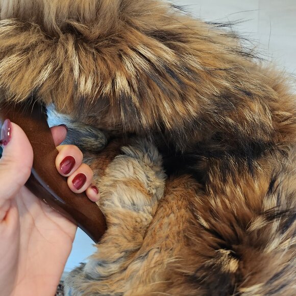 Mackage Men's MORITZ rabbit fur-lined twill parka with removable silver fox fur - Picture 12 of 12